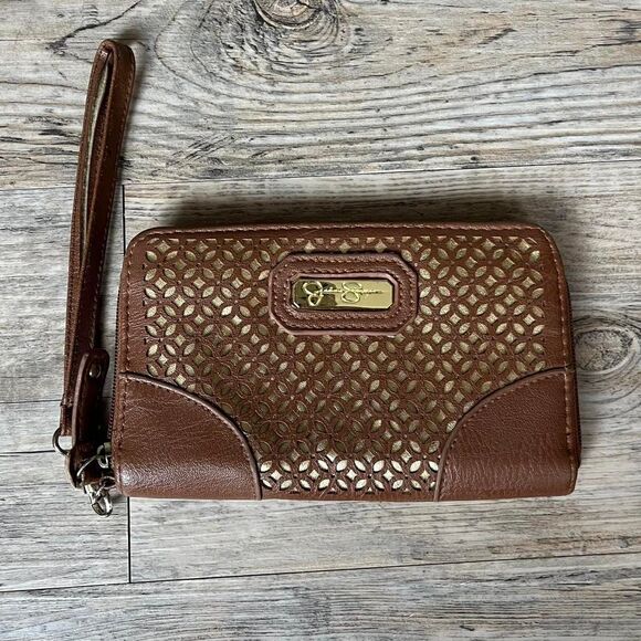 Jessica Simpson Women's Brown and Tan Wallet - Picture 1 of 7